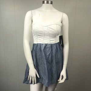 My Michelle White & Blue dress size 3